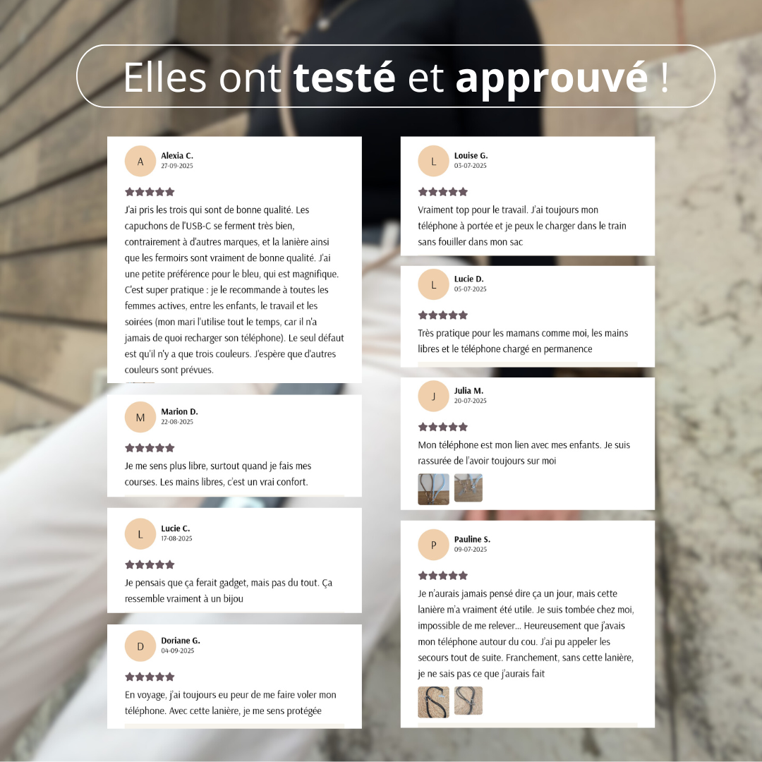 La lanière Iséa - Lanière de téléphone 2 en 1