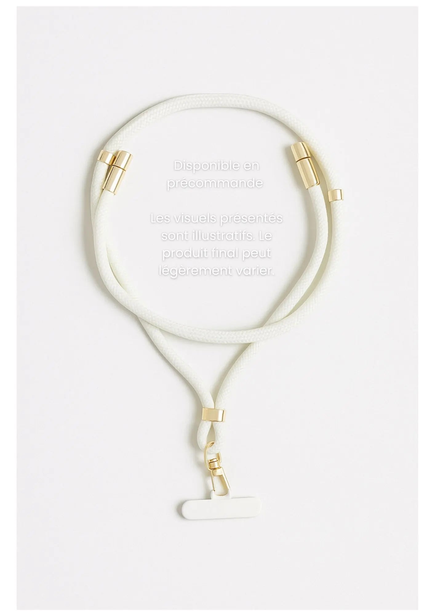 Iséa – Lanière de téléphone élégante avec câble USB-C intégré