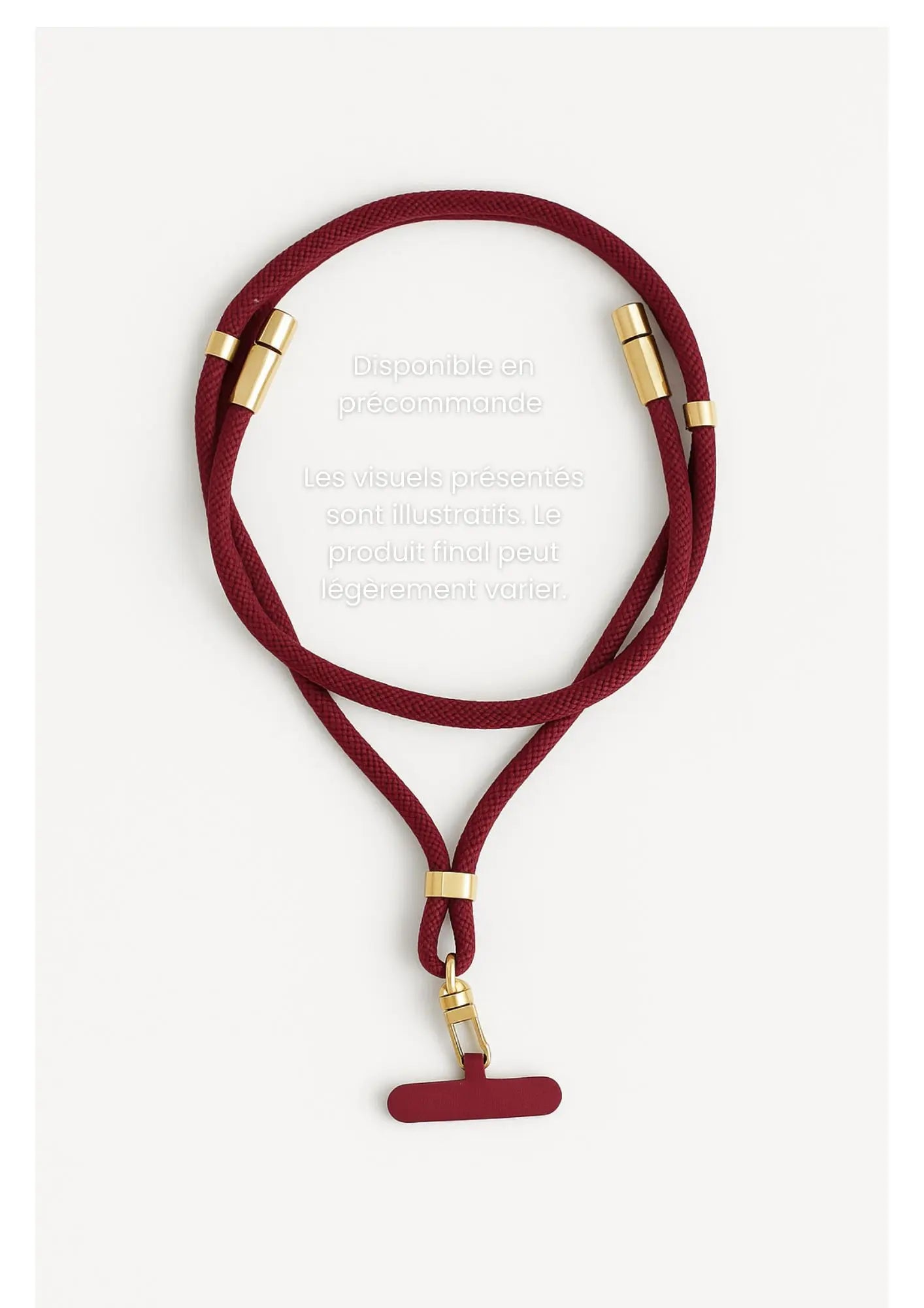 Iséa – Lanière de téléphone élégante avec câble USB-C intégré