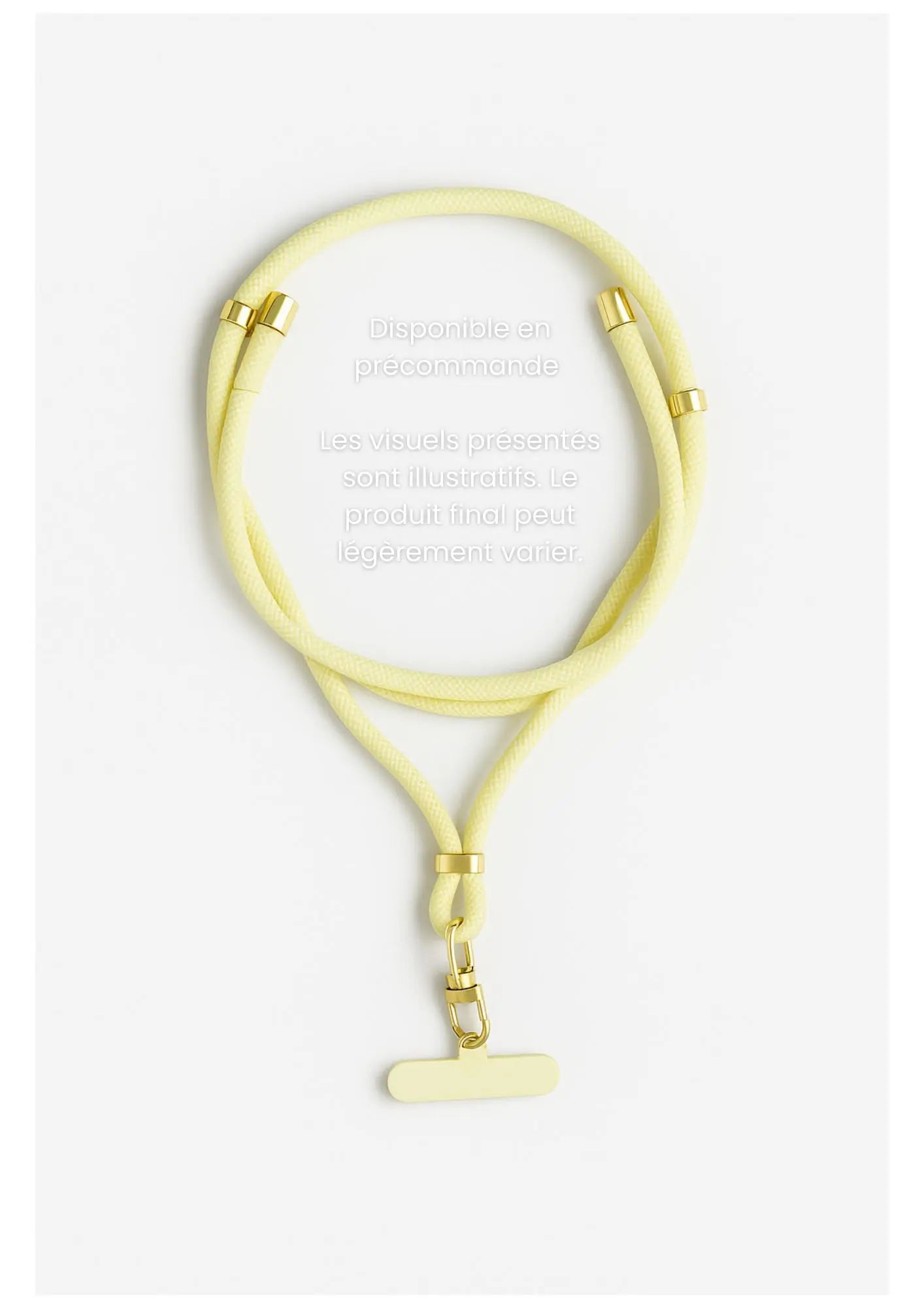 Iséa – Lanière de téléphone élégante avec câble USB-C intégré