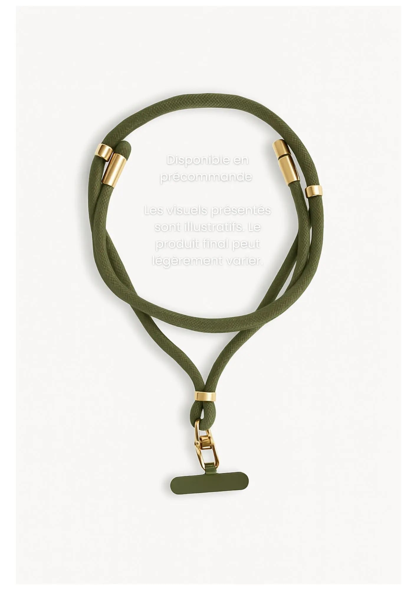 Iséa – Lanière de téléphone élégante avec câble USB-C intégré