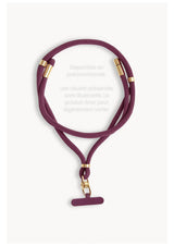 Iséa – Lanière de téléphone élégante avec câble USB-C intégré