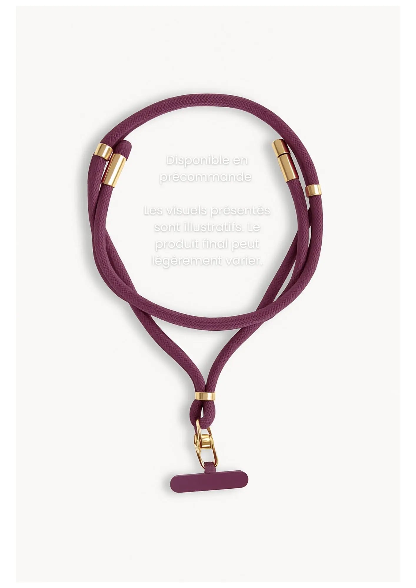 Iséa – Lanière de téléphone élégante avec câble USB-C intégré